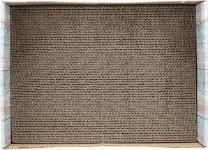 Produktbild Trixie Scratching bed, cardboard, catnip, 45×12×33 cm, Türkis (33 cm, Türkis)