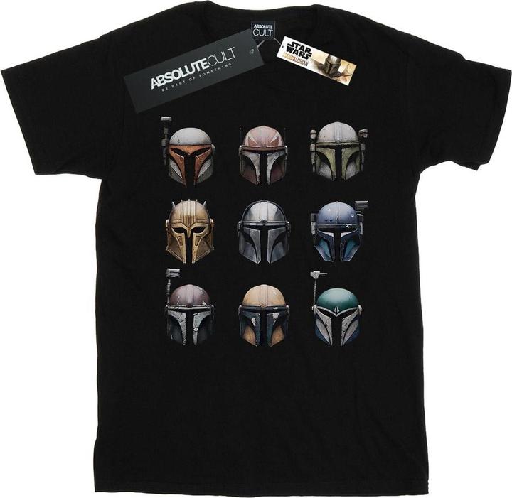 Immagine prodotto Star Wars The Mandalorian Helmet Display Maglietta Ampia Donna (XL)