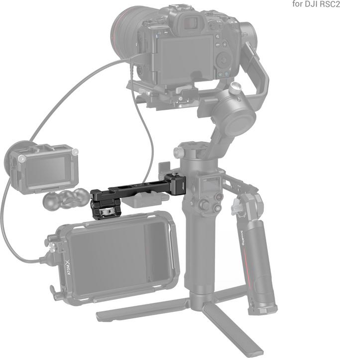 Actual product image SmallRig Monitor Mount with NATO Clamp for DJI RS 2/RSC 2 - 3026 (Gimbal mount)