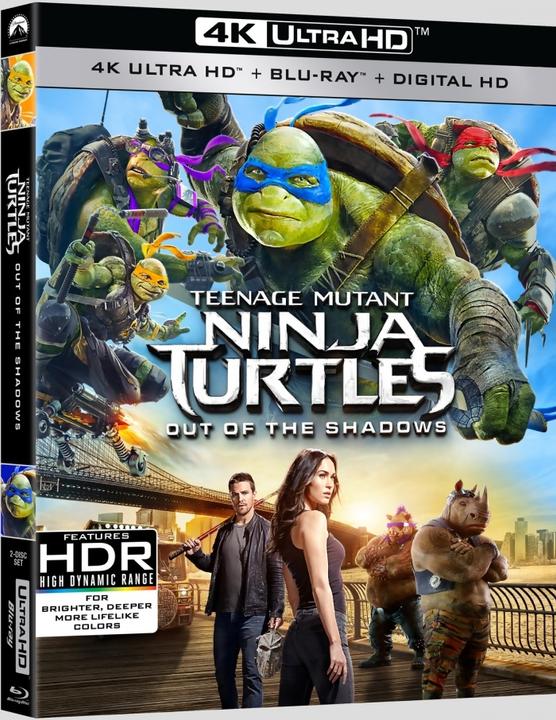 Actual product image Teenage Mutant Ninja Turtles - Out of the Shadows (4k Blu-ray, 2016, German)