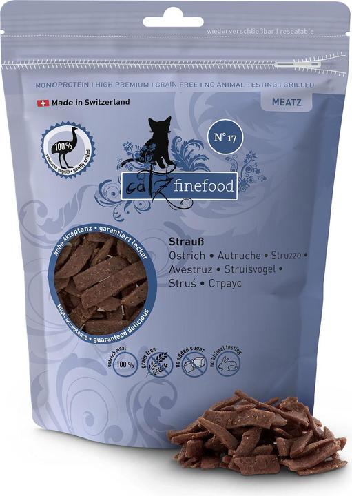 Actual product image Catz Finefood Finefood Meatz No. 17 Ostrich (Adult, 1 pcs., 45 g)