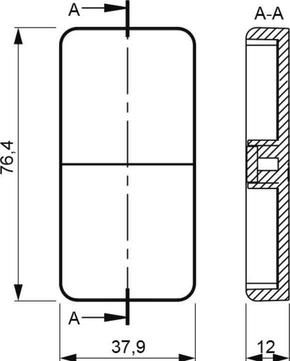 Immagine prodotto L&S Coperchio cieco per piastra di montaggio telecomandi Mec Driver