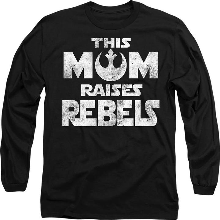 Actual product image Star Wars Unisex Adult Mom Raises Rebels Mothers Day T-Shirt (XXL)