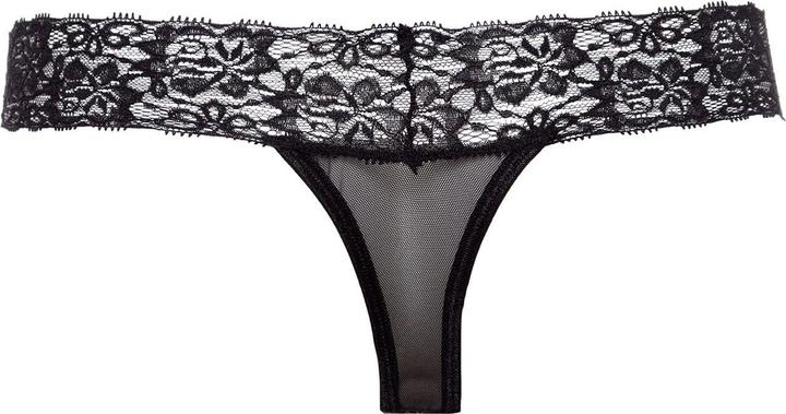 Image du produit Christine Le Duc String perle avec entrejambe ouverte Pia - Noir (XL)