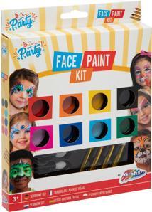 Image du produit Grafix Kit de peinture pour le visage, 9 couleurs
