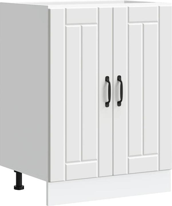 Image du produit VidaXL Armoire pour four Lucca Noir Bois composite Armoire pour four (60 x 46 x 81.5 cm)