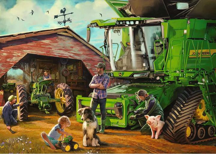 Productafbeelding Ravensburger Legpuzzel John Deere toen en nu, 1000 stukjes. (1000 onderdelen)