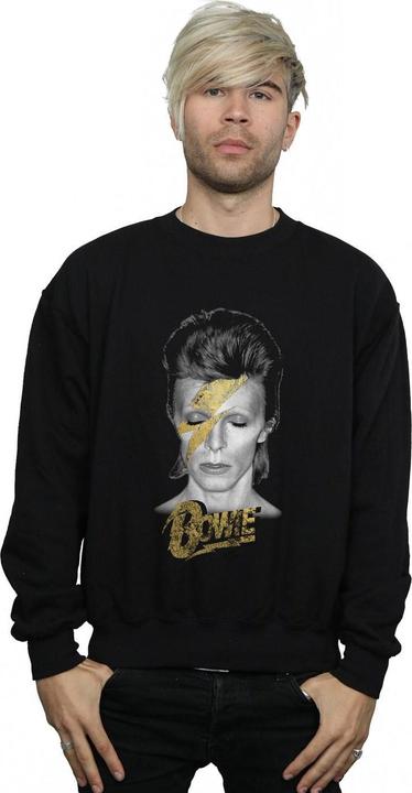 Produktbild David Bowie Aladdin Sane Gold Bolt Sweatshirt (XL)