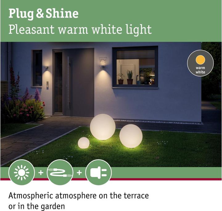 Actual product image Paulmann Plug&Shine Globe (575 lm, IP67)