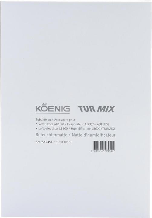 Produktbild Turmix Befeuchtermatte (1 x)