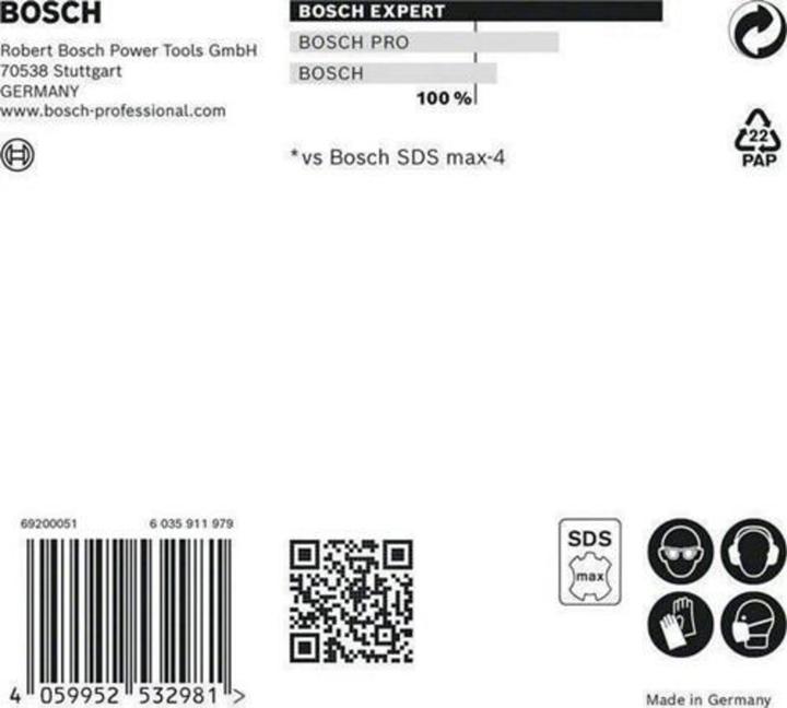 Produktbild Bosch Professional Zubehör EXPERT SDS max-8X Hammerbohrer, 18 x 800 x 940 mm (18 Millimeter)