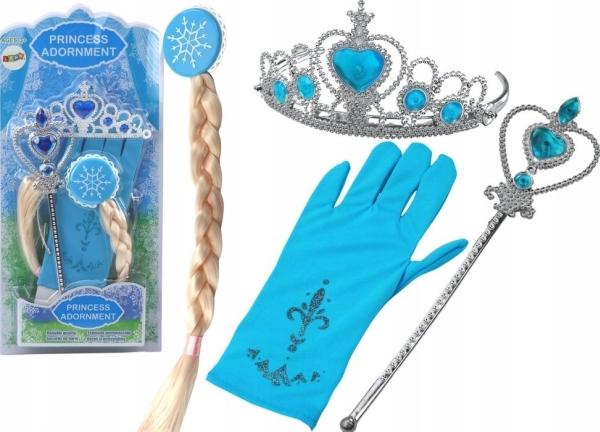 Produktbild Lean Toys Ein Set mit blauen kleinen Prinzessinnen-Accessoires