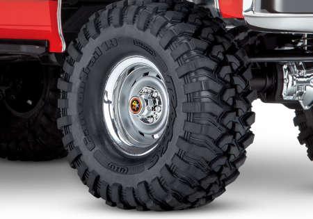 Immagine prodotto Traxxas TRX-4 79 Chevy Blazer rosso/nero 1/10 Crawler RTR spazzolato, senza clip, senza batteria e (RTR pronto all'uso)