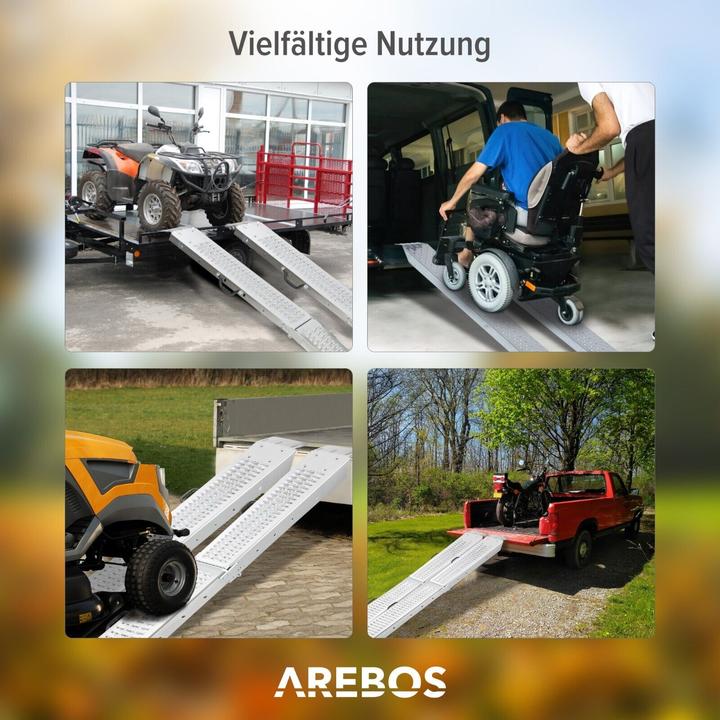Actual product image Arebos Folding ramp