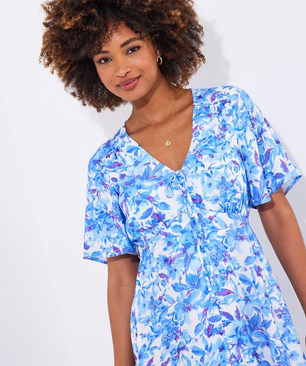 Actual product image Joe Browns Floral Floaty Sleeve Midi Dress (40)