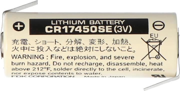 Produktbild Panasonic Batterie CR17450SE Size A, mit Lötfahne Z-Form (1 Stk., CR17450, 2500 mAh)