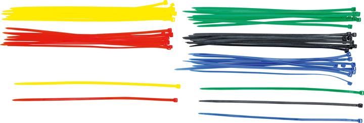 Immagine prodotto BGS Assortimento fascette per cavi colorate 4,8 x 300 mm 50 pz. (Fascette in plastica, 300 mm, 50 pz.)