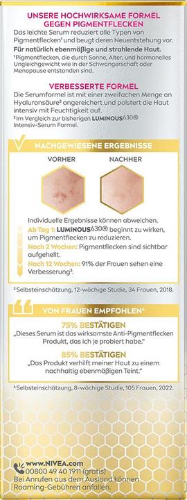 Produktbild NIVEA Cellular Luminous630 Anti-Pigmentflecken (30 ml)