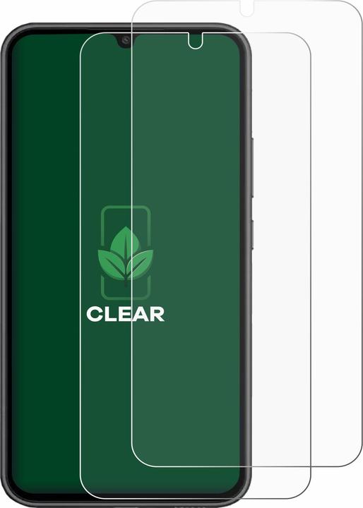 Actual product image ScreenLeaf Protective film sustainable screen protector screen protector film clear transparent (2 Piece, Samsung Galaxy A34 5G)