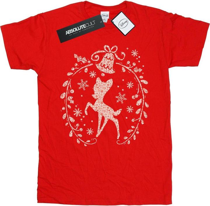 Image du produit Disney - T-shirt BAMBI CHRISTMAS WREATH - Homme (M)