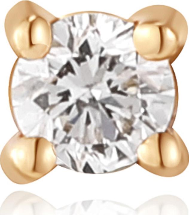 Produktbild Ania Haie 14kt Gold Stargazer Natural Diamond Single Labret Ohrringe (585er Gelbgold)