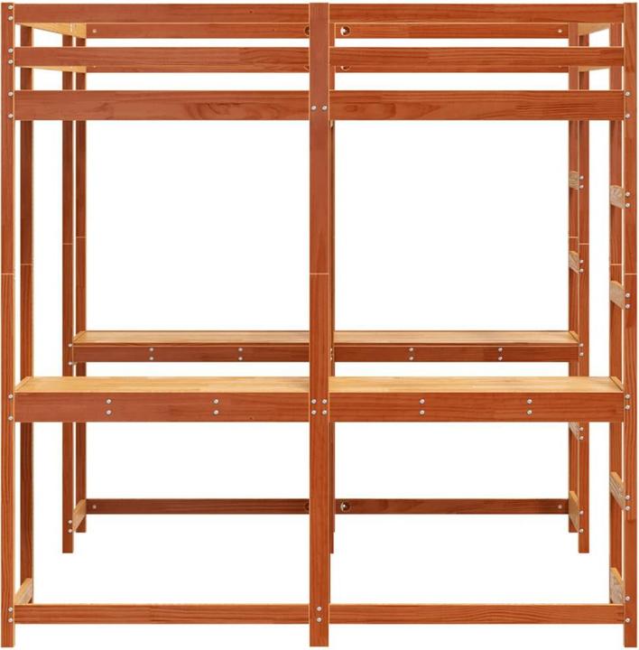 Image du produit VidaXL Lit mezzanine avec bureau & échelle (140 x 200)