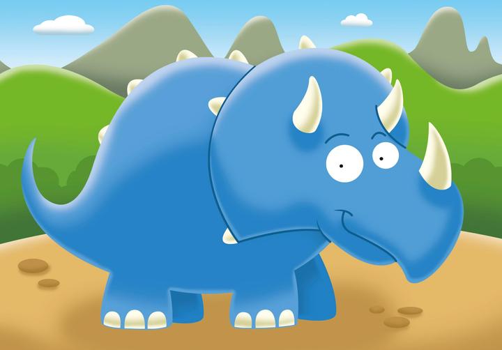 Actual product image Ravensburger My First Puzzle, Jolly Dinos (5 pieces)
