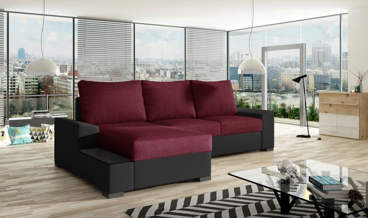 Actual product image ELTAP Negro (Corner sofa, 3-seater, Sofa bed)