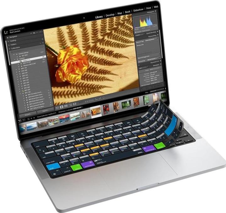 Immagine prodotto JCPAL Cover per tastiera Verskin Lightroom Shortcuts per MacBook Air 13" (M2 2022 / M3 2024) / Pro 14" /