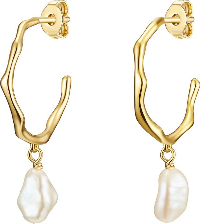 Glanzstücke München Damen Sterling Silber Süsswasser-Zuchtperle gelbgold - 23286 (Sterling Silber)