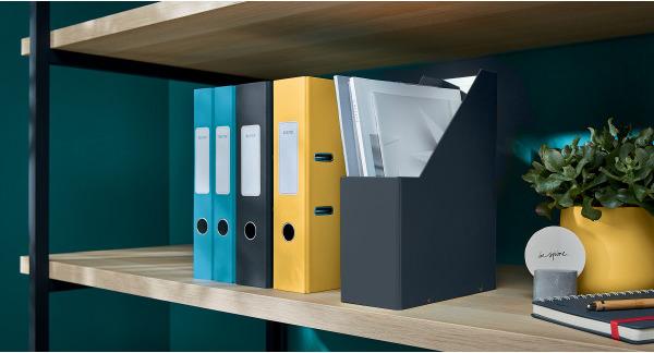 Produktbild Leitz Stehsammler Click & Store Cosy, A4, Hartpappe, grau Hartpappe mit PP-Folie, Aufbau mittels Dru (A4)