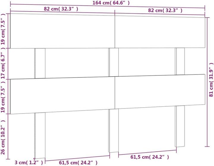 Produktbild VidaXL Lashonda (164 x 3 x 81 cm)