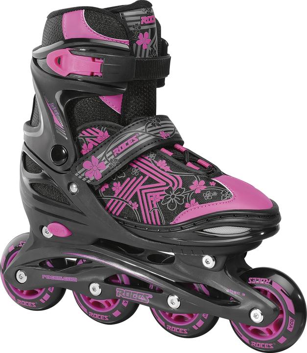 Actual product image Roces Children's inline skates Jockey 3.0 Girl (size: 26.0-29.0 (wheels 64 mm), black/pink) (28)
