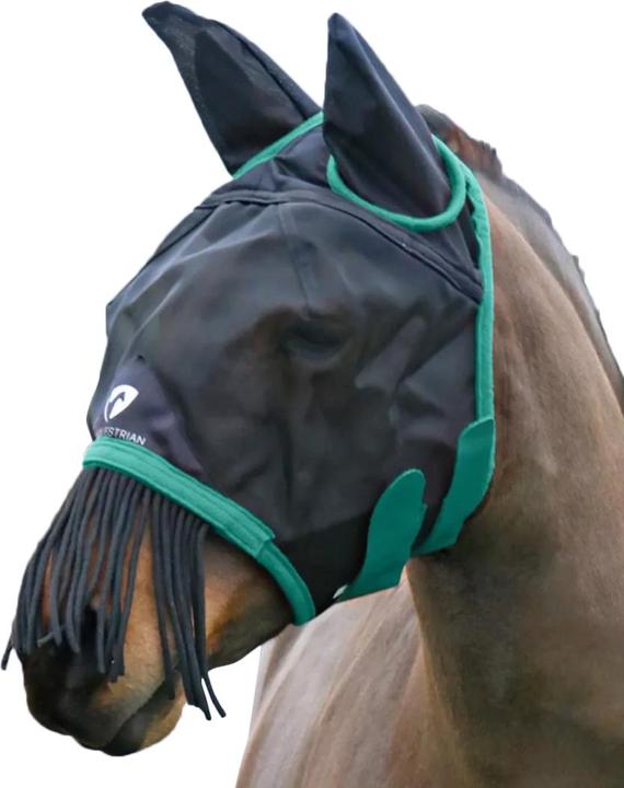 Immagine prodotto Hy Maschera da mosca per cavalli con frange per orecchie e naso Materiale a rete