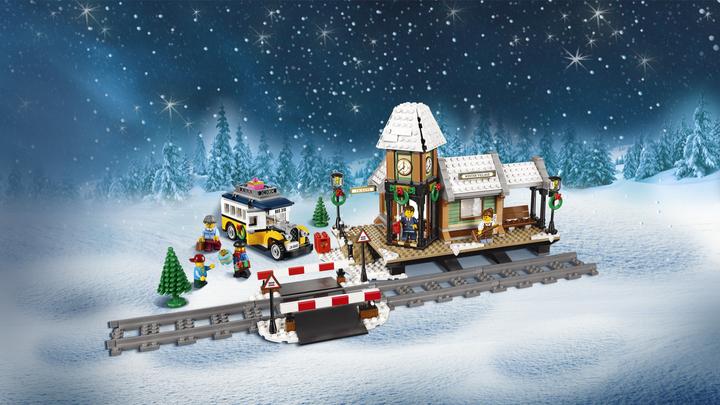 Produktbild LEGO Winterlicher Bahnhof (10259, LEGO Creator Expert)