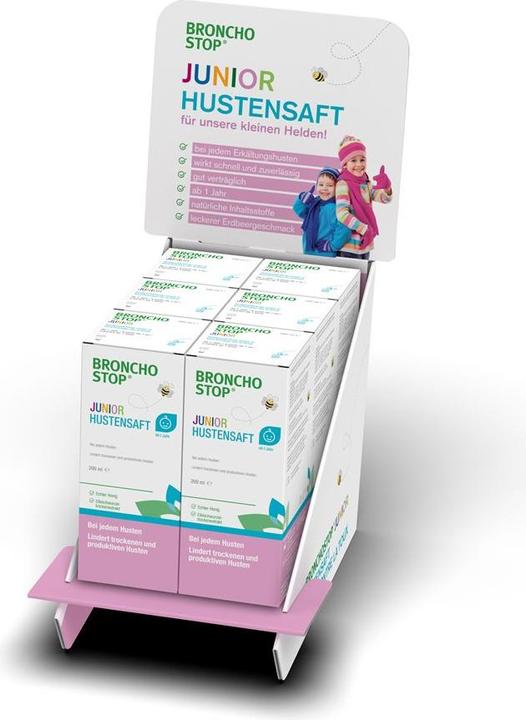 Produktbild Hänseler Bronchostop Junior Hustensaft Thekensteller befüllt 6 Stück (1 Stück)