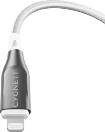 Image du produit Cygnett Câble blindé Lightning vers USB-A, blanc, 2 m (2 m, USB 1.0)