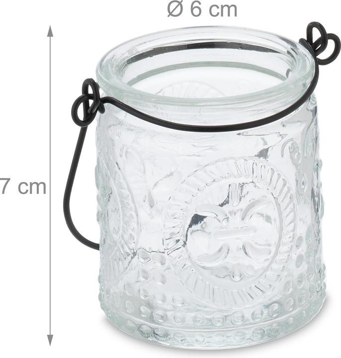 Actual product image Relaxdays 12x lantern (12 x, 6 x 6 x 7 cm)