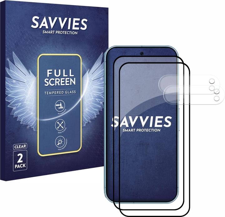 Actual product image Savvies Full-screen armoured glass screen protector (2 Piece, Google Pixel 9 Pro XL)