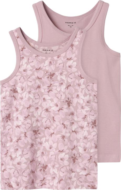 Name it Nmftank Top 2p Mauve Flower Noos