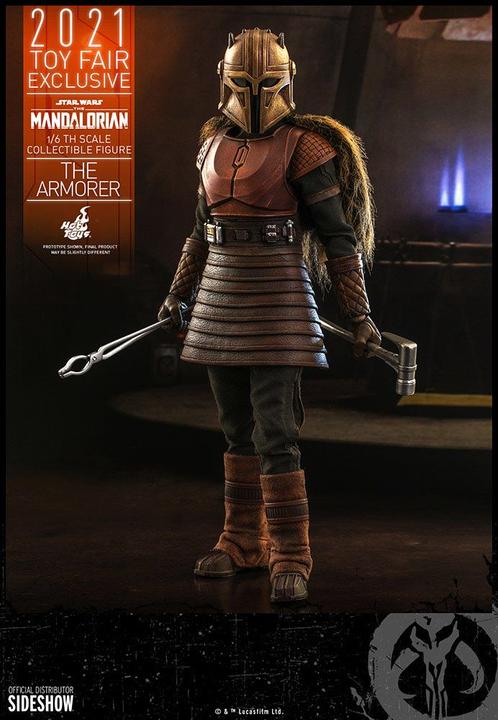 Actual product image Hot Toys Star Wars - The Mandalorian "The Armorer" 2021 Toy Fair Exclusive 1/6 Action Figure