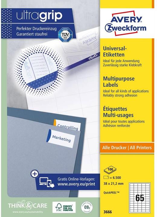 Image du produit Avery Universel