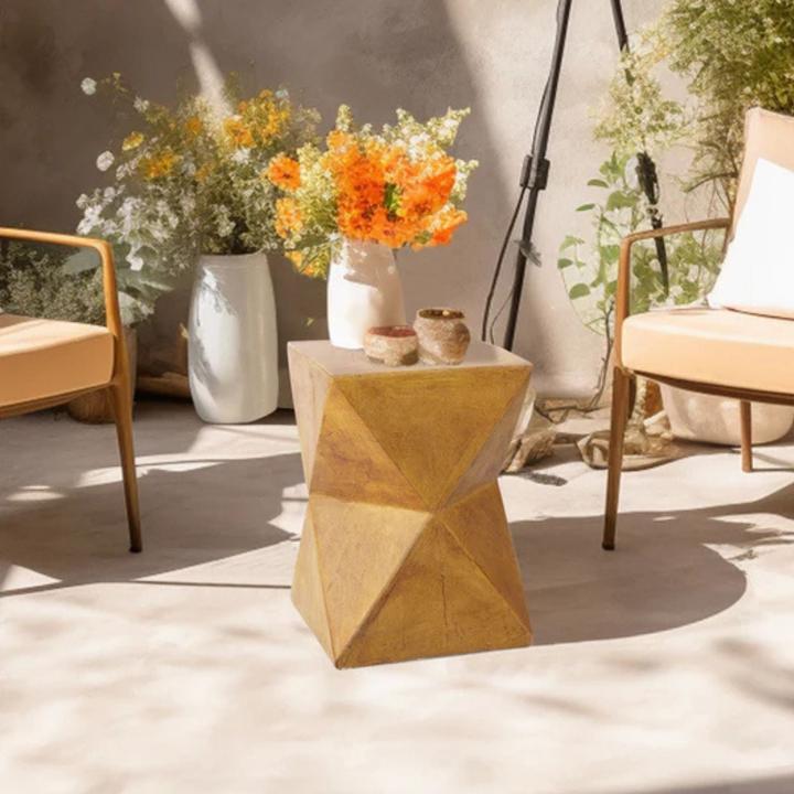 Actual product image Hermex Outdoor-Tisch Gartentisch Akzenttisch Beistelltisch Dekotisch