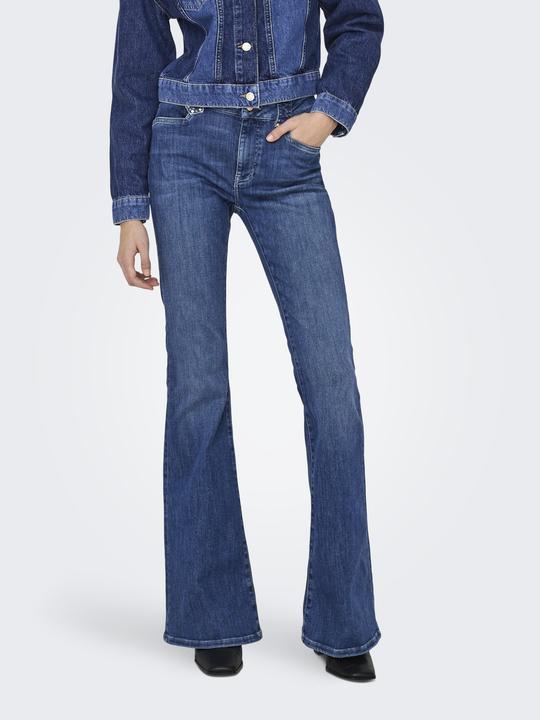 Produktbild Only Ausgestellt Mittlere Taille Jeans Schlaghosen-Jeans (27)