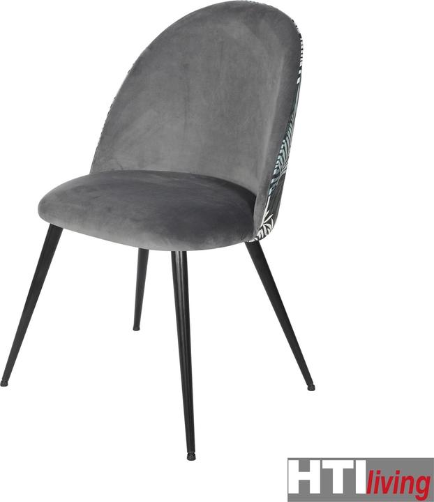 Actual product image HTI-Living Dining chair set of 2 Tampa Leaf grey