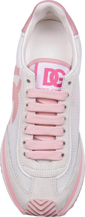 Immagine prodotto Dolce & Gabbana dragon sneakers in mixed materials white and pink color (42)