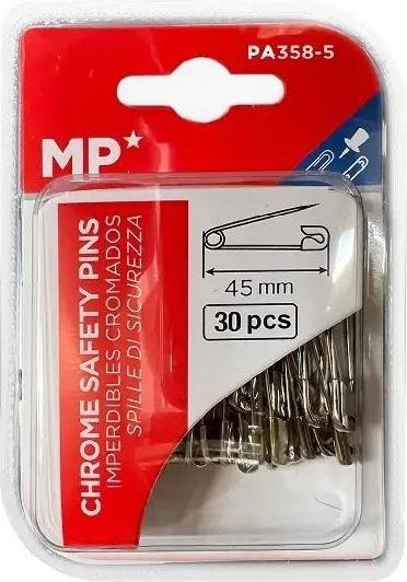 Immagine prodotto Main paper Silberne Sicherheitsnadeln 45mmx30Stk (30 x)