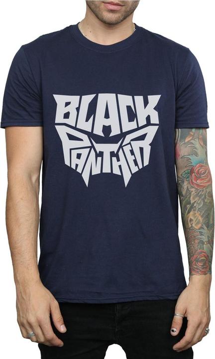 Immagine prodotto Maglietta Black Panther Uomo con emblema con parola (L)