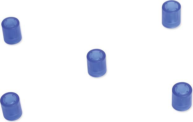 Produktbild Supermagnete Tafelmagnete zylindrisch, blau transparent (5 x)
