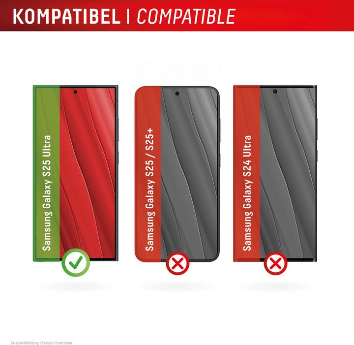 Actual product image Displex Real Glass, 2D Panzerglas (1 Piece, Samsung Galaxy S25 Ultra)